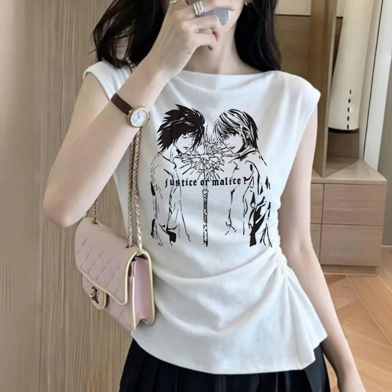 Death Note Gothic Grunge Crop  - Y2K Graphic Baby Tee Crop review and price