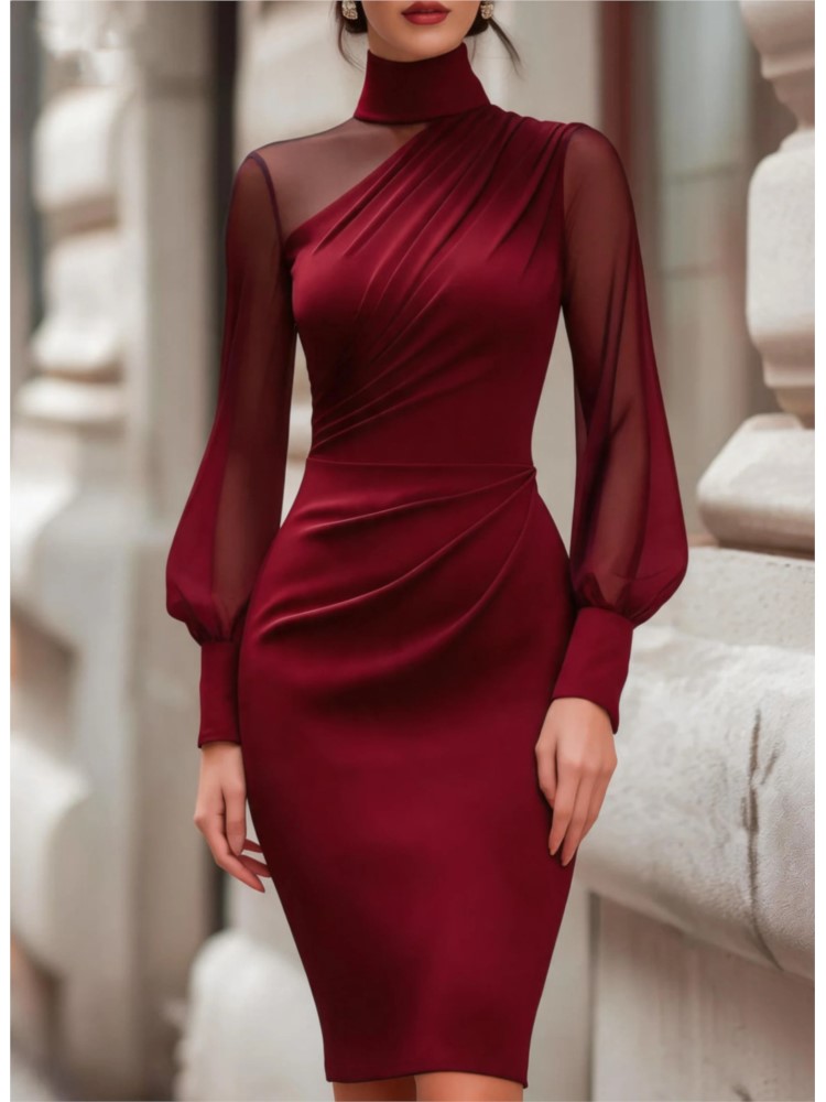 New Fashionable Mesh Sheer Lon - Sexy Mesh Sheer Bodycon Dress review and price