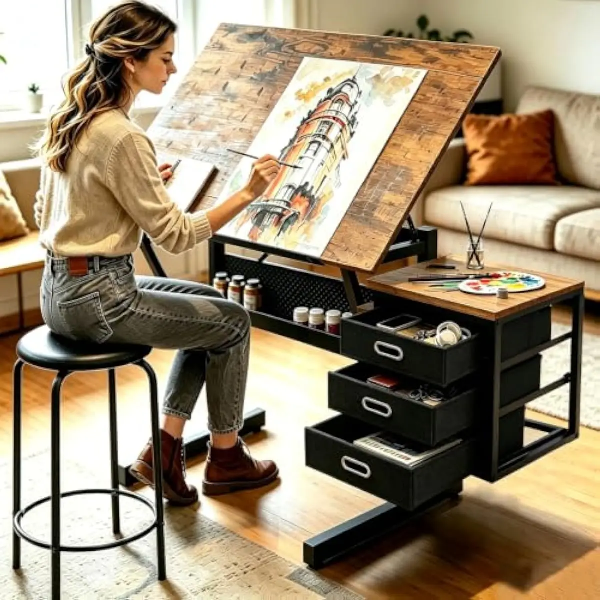Drafting Desk with Adjustable  - Tops review and price
