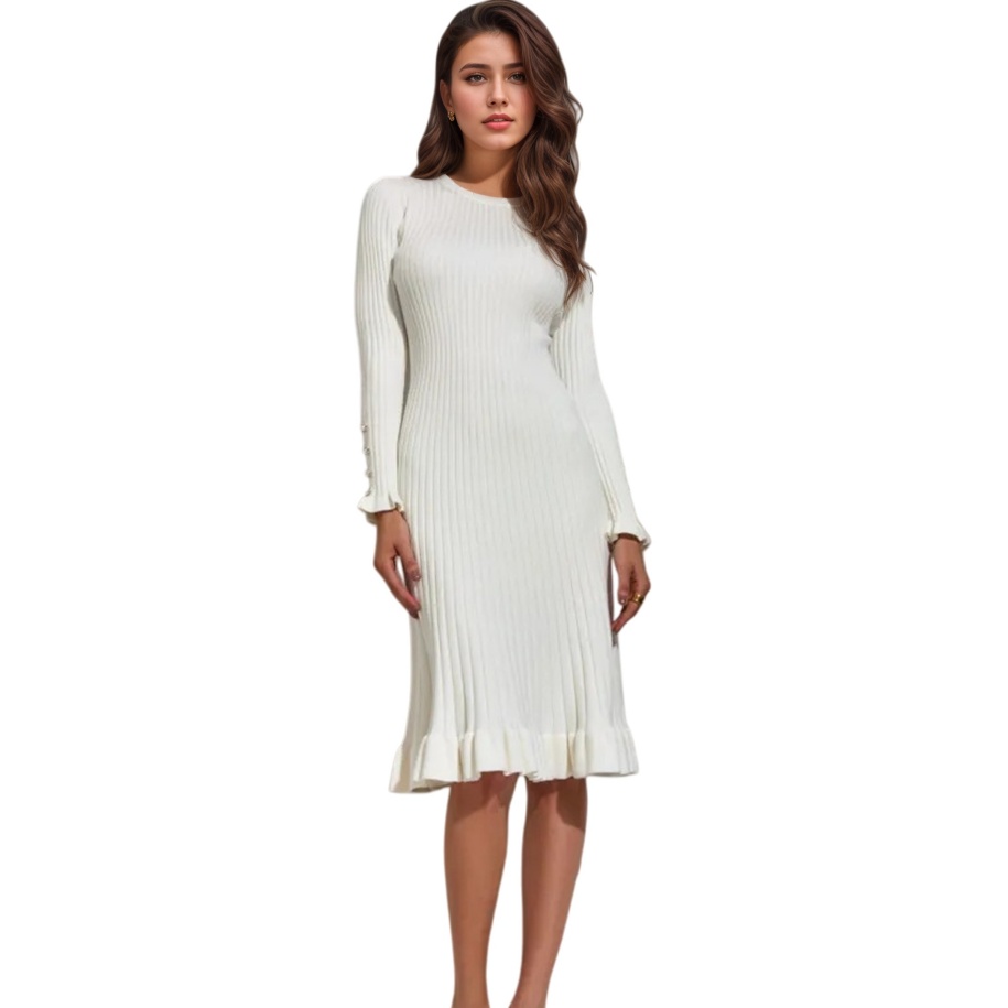 Women's Ribbed Knit Long Sleev - Bodycon Long Sleeve Ribbed Dress review and price