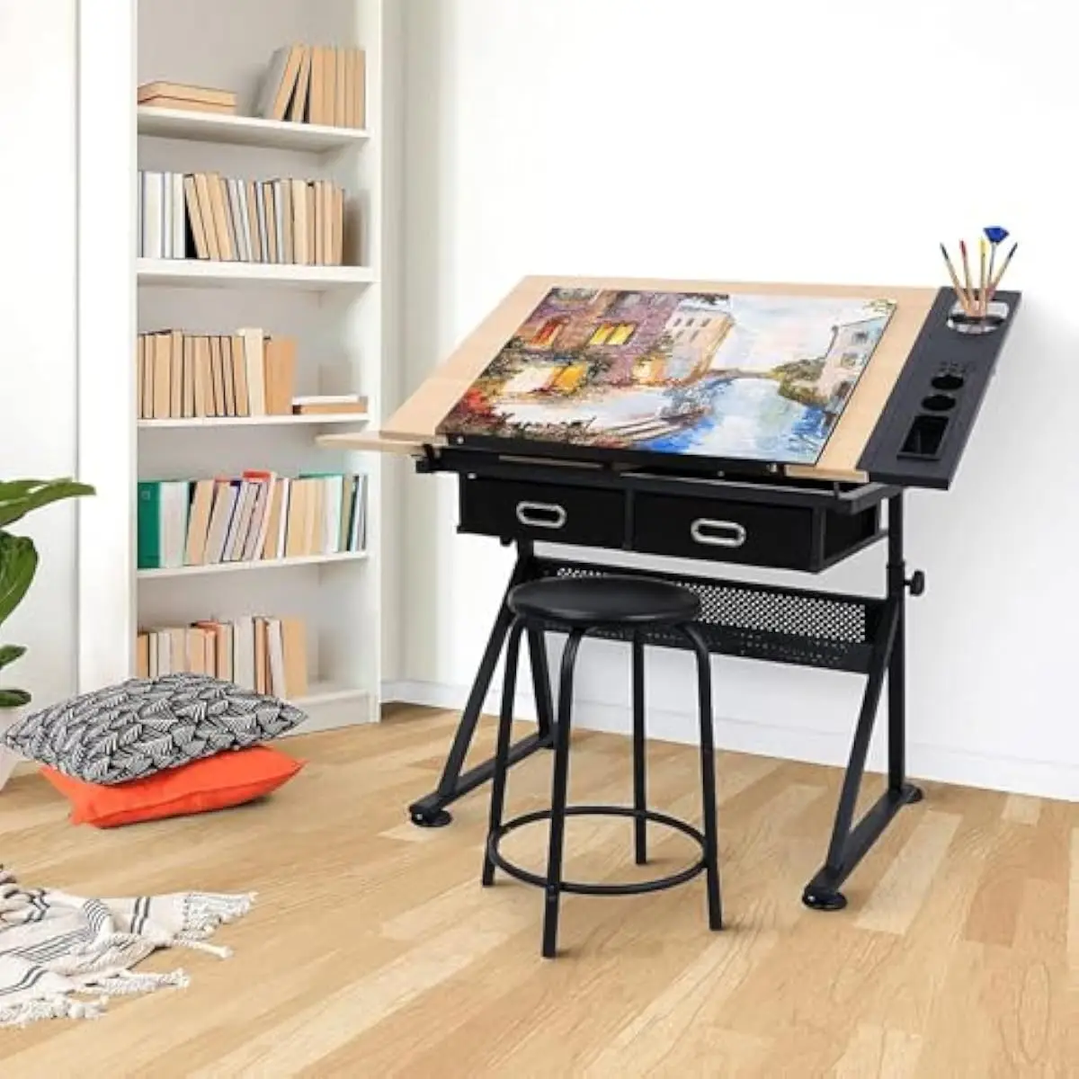 Adjustable Drafting Desk with  - Tops review and price