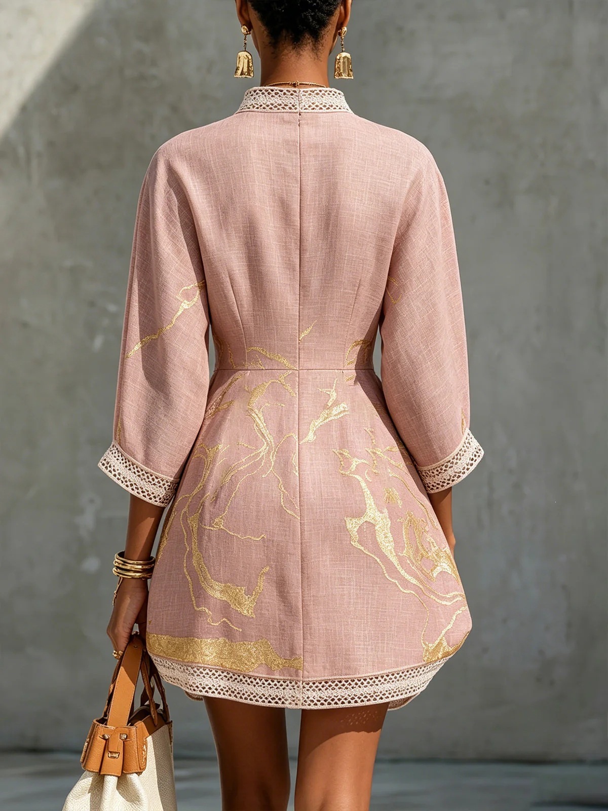 Elegant Mini Dress for Women F - French Vintage Floral Midi Dress review and price