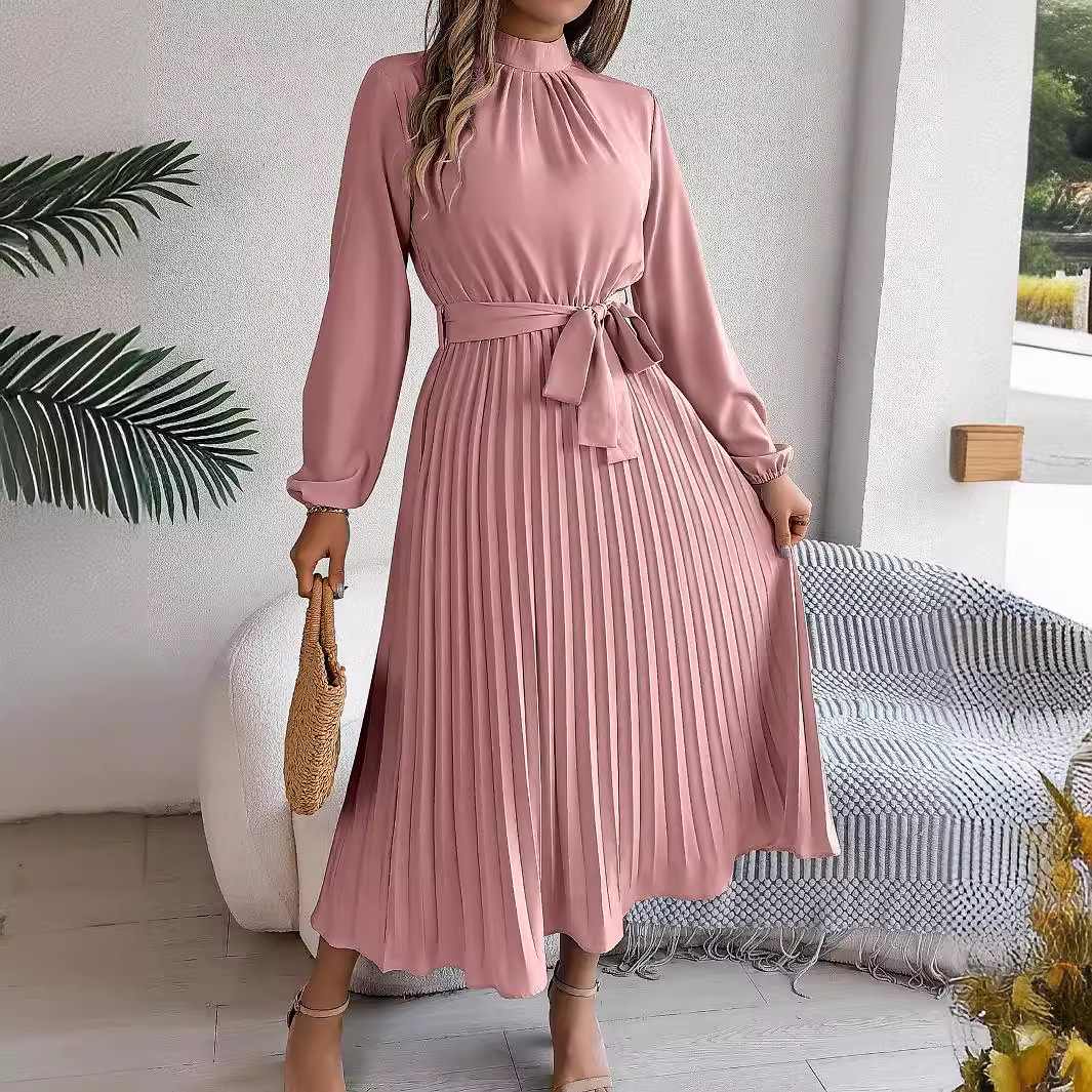 2025 Elegant Long Sleeve Fashi - French Vintage Floral Midi Dress review and price