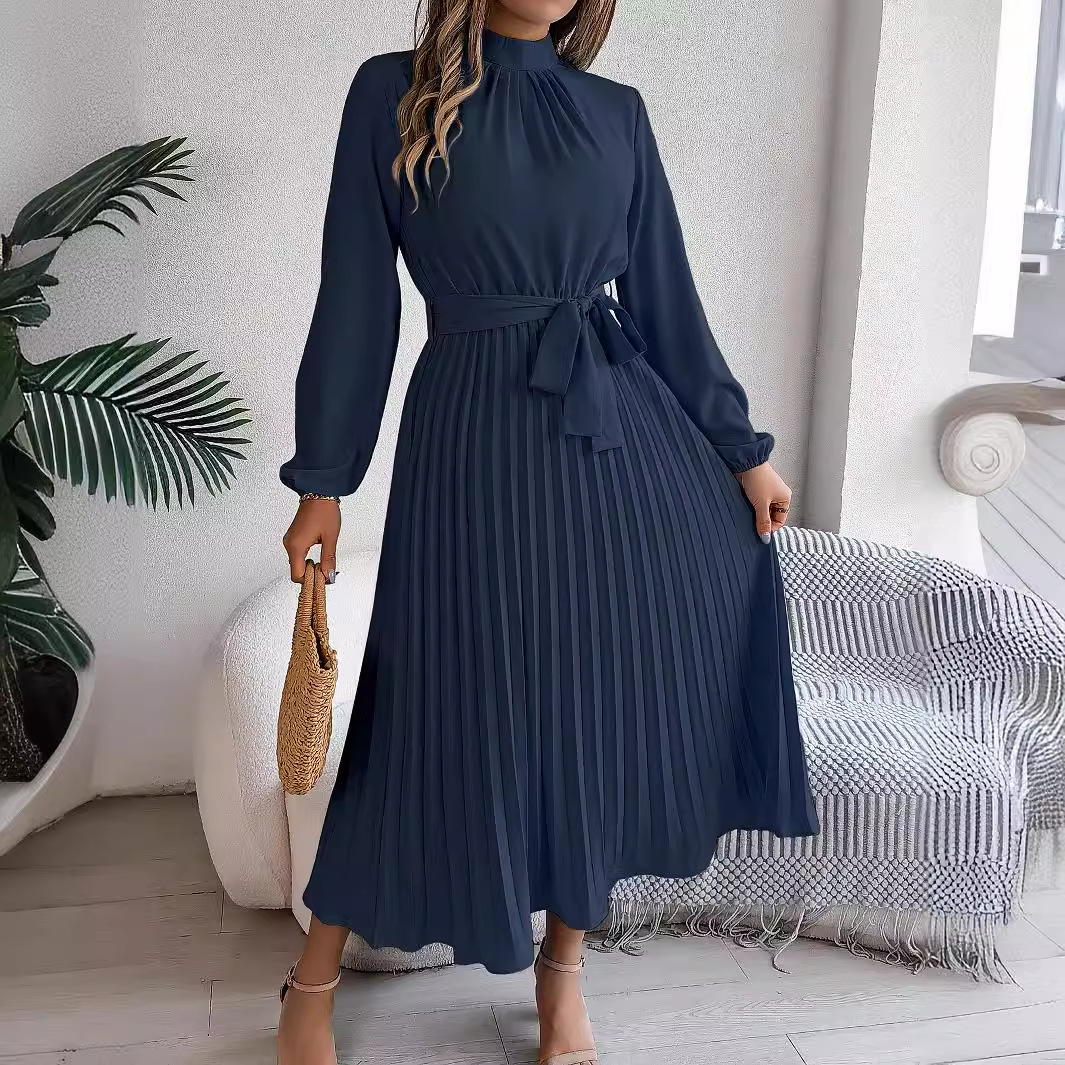 2025 Elegant Long Sleeve Fashi - French Vintage Floral Midi Dress review and price