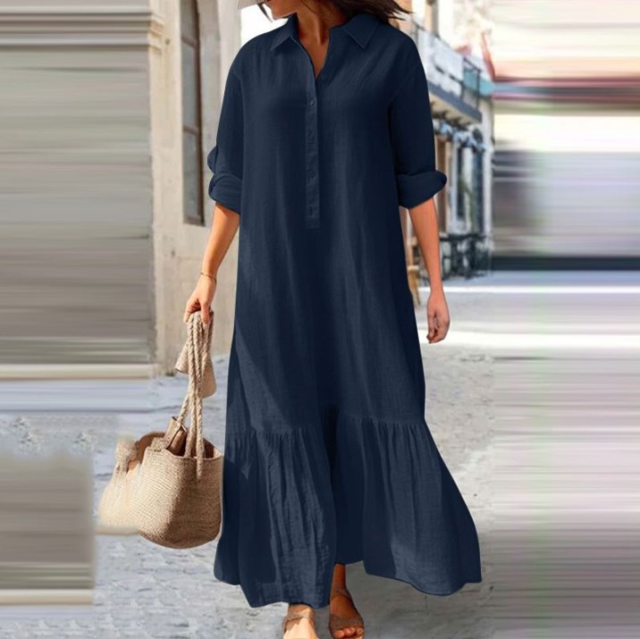 2025 Women's Linen Shirt Dress - Casual Loose Linen Shirt Dress review and price
