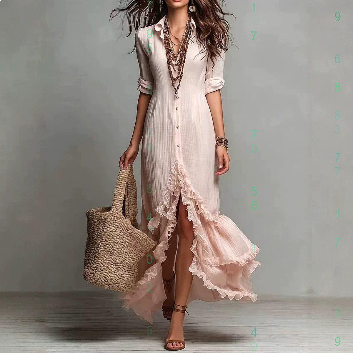 Cross back cotton linen dress  - Casual Loose Linen Shirt Dress review and price
