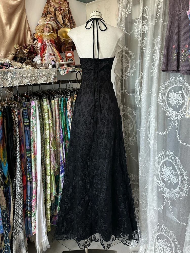 Y2k Vintage Halter Sleeveless  - Y2K Backless Halter Mini Dress review and price