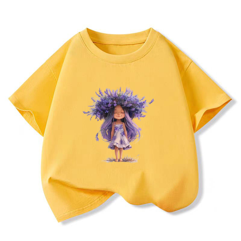 New Y2K Tops Lavender girl Gra - Y2K Graphic Baby Tee Crop review and price