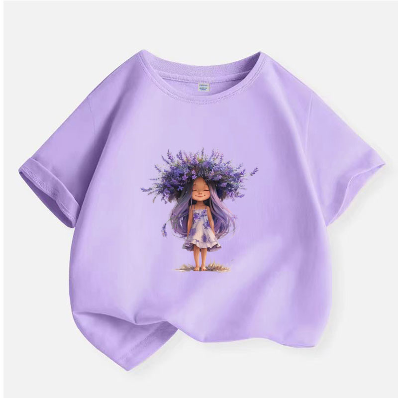 New Y2K Tops Lavender girl Gra - Y2K Graphic Baby Tee Crop review and price