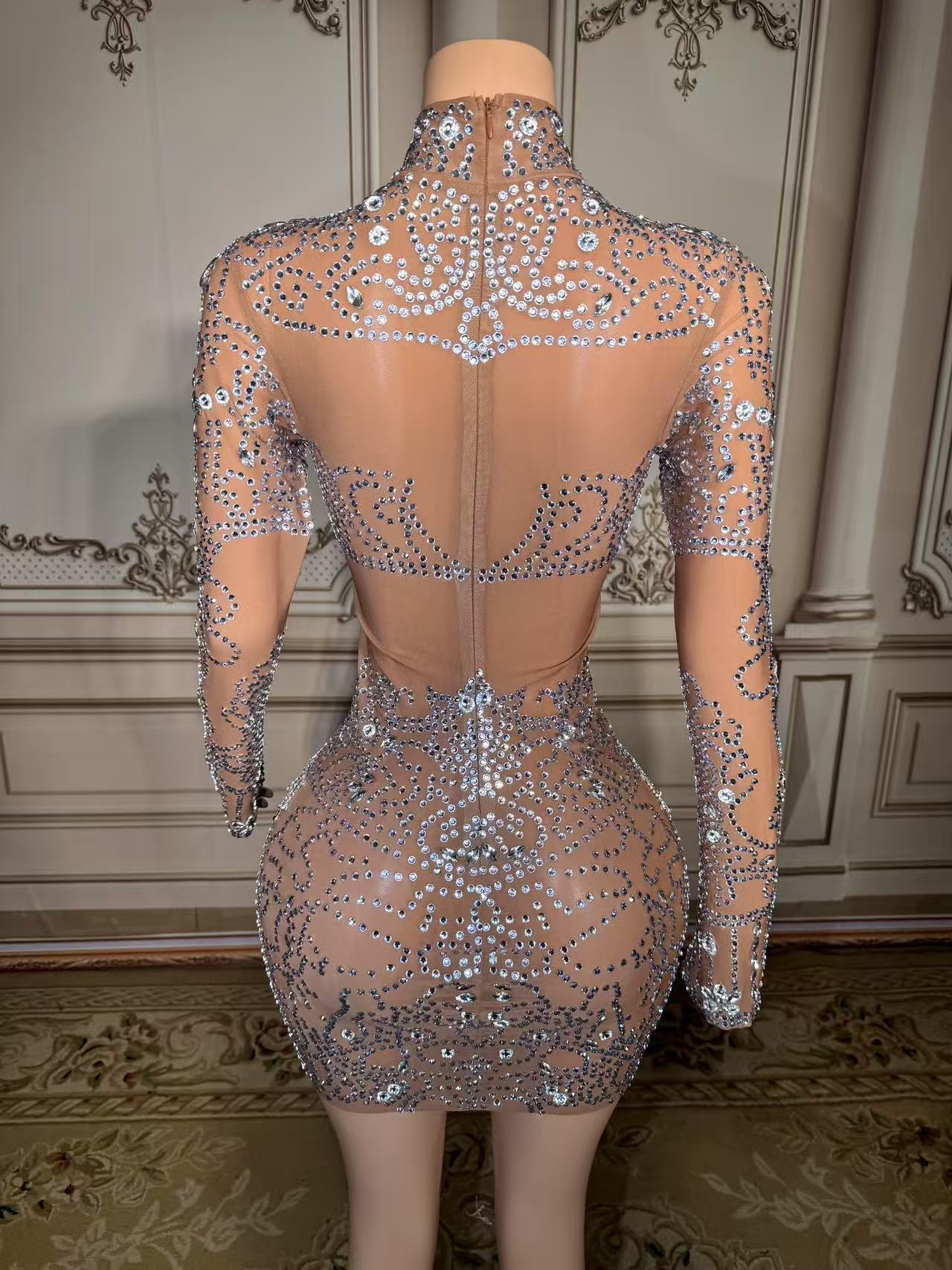 ZD Sparkly Rhinestone Mini Dre - Sparkly Rhinestone Club Party Dress review and price