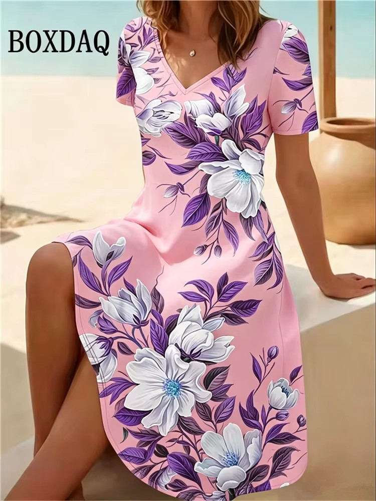 6XL Plus Size Women Dresses Su - Boho Summer Beach Maxi Dress review and price