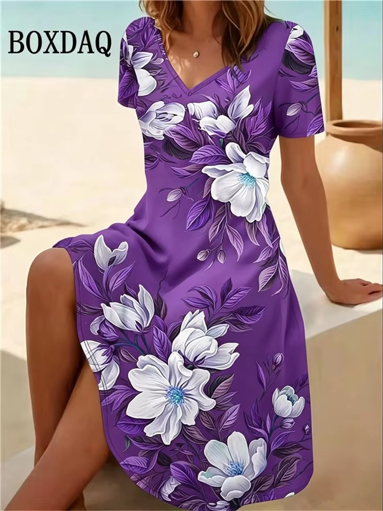 6XL Plus Size Women Dresses Su - Boho Summer Beach Maxi Dress review and price