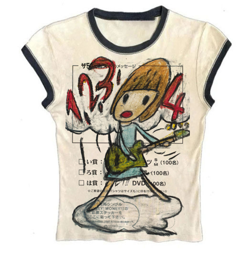Y2K Korean Popular Clothes Emo - Y2K Graphic Baby Tee Crop review and price