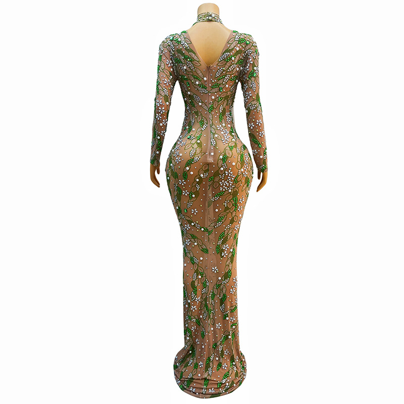 A stunning evening gown Long   - Sparkly Rhinestone Club Party Dress review and price