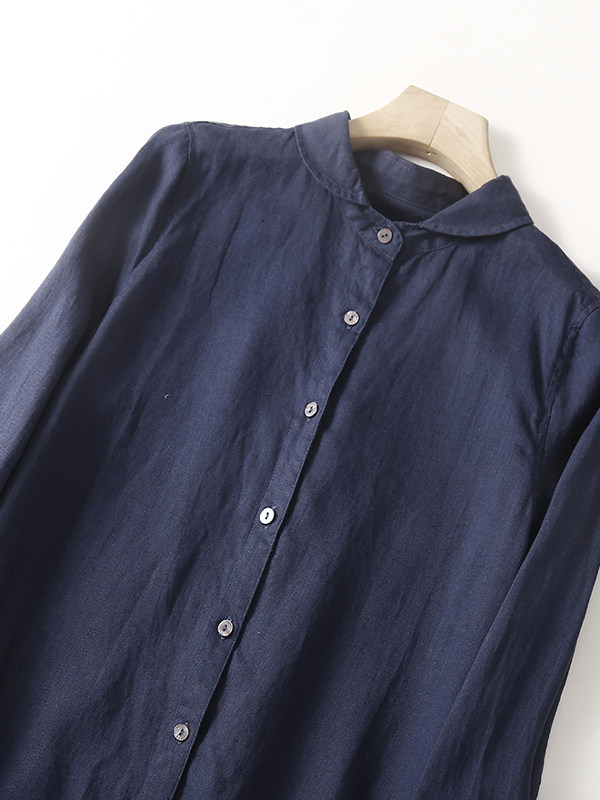 Casual Cotton Linen Loose Shir - Casual Loose Linen Shirt Dress review and price