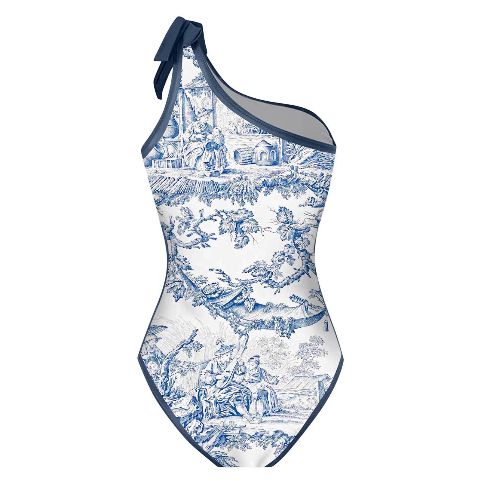Woman Bikini Tankini Blue And  - Skirts review and price