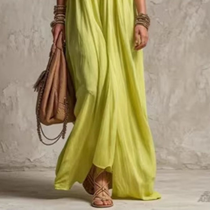 Women Elastic Waist Casual Vac - Off Shoulder Puff Sleeve Sundress review and price