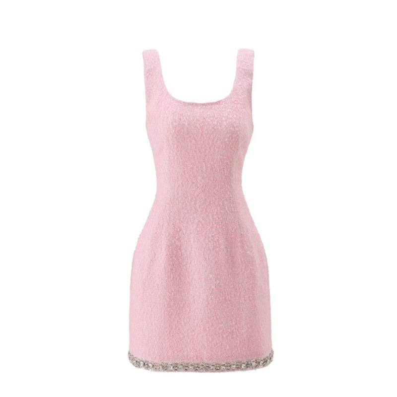 Premium Pink Tweed Women Two-P - Tweed Two Piece Blazer Dress review and price