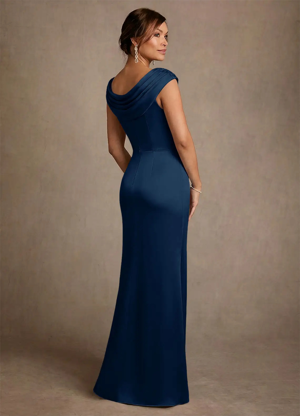 Mother Dress Mother Of Bride D - Elegant Satin Evening Gown Split review and price