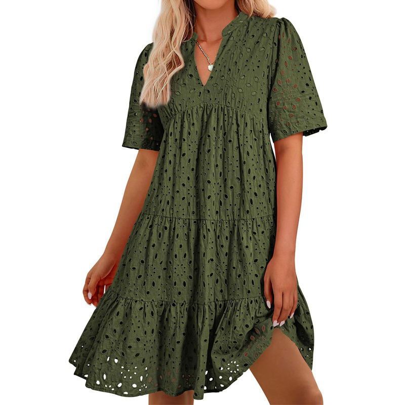 Women's Bohemian Summer V-Neck - French Vintage Floral Midi Dress review and price