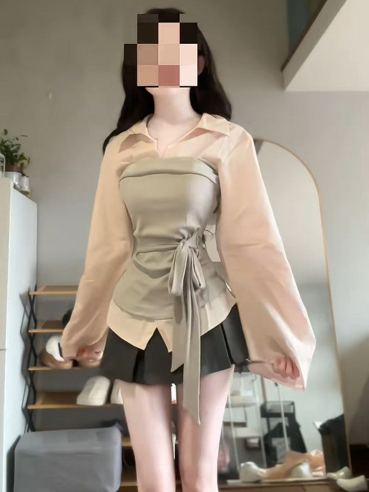 Women's plus Size Korean Style - Korean Style A Line Shirt Dress review and price
