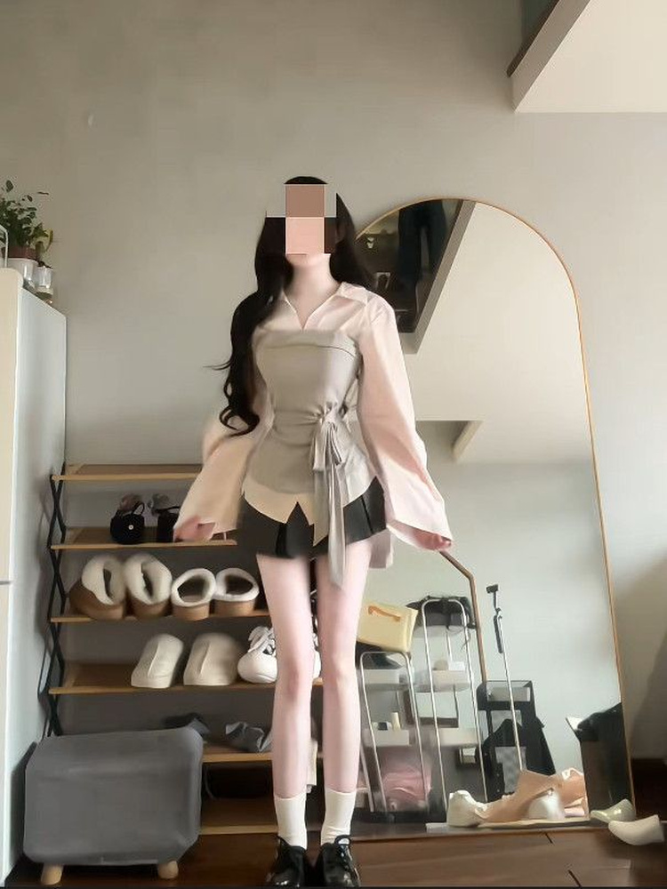Women's plus Size Korean Style - Korean Style A Line Shirt Dress review and price