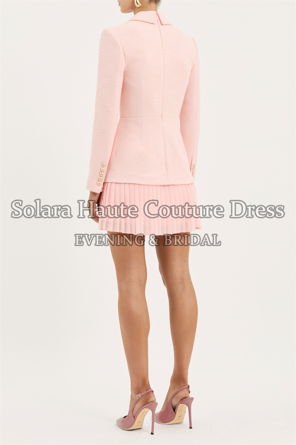 Solara Tweed Two Piece Suit Bl - Tweed Two Piece Blazer Dress review and price