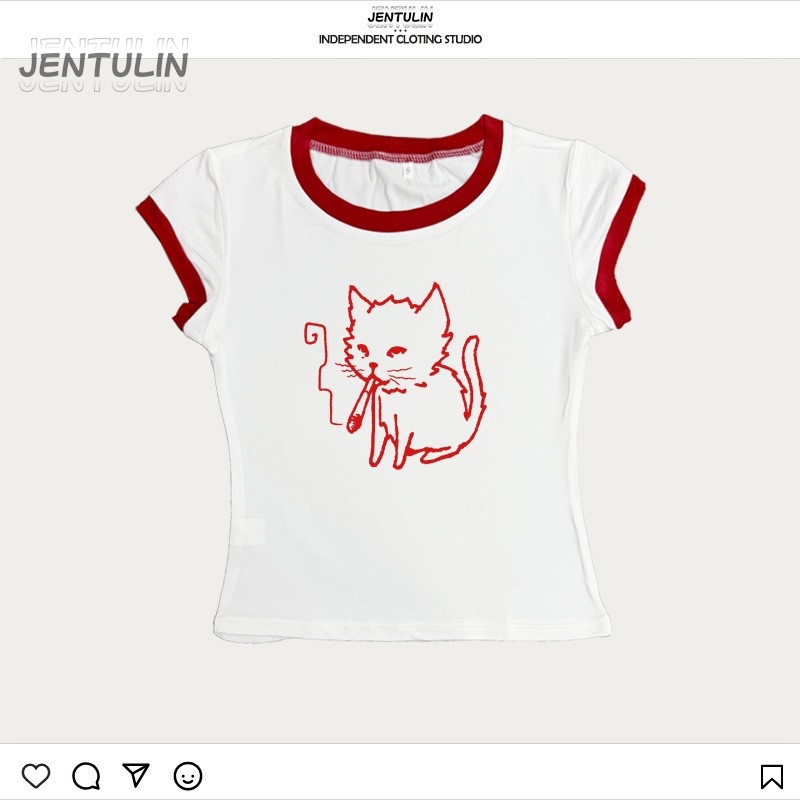 Korea Style Y2k 90s Crop Top H - Y2K Graphic Baby Tee Crop review and price