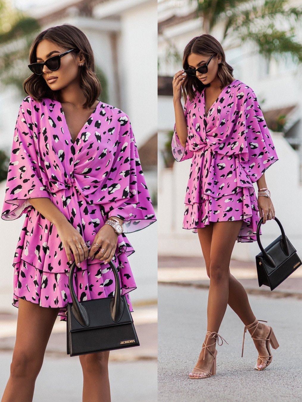 2024 New Summer Women's Mini S - French Vintage Floral Midi Dress review and price