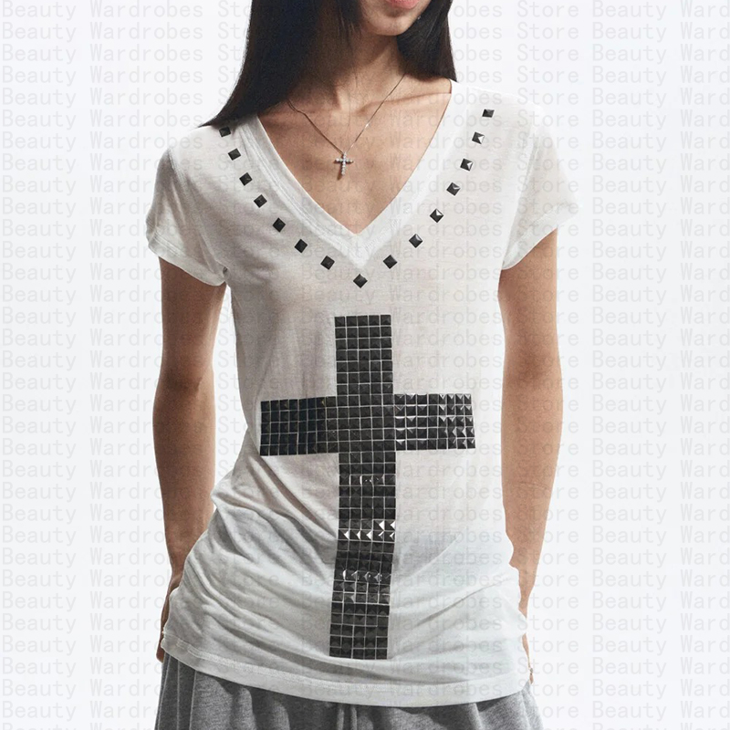 Rock Goth Unique Top Y2k Crop  - Y2K Graphic Baby Tee Crop review and price