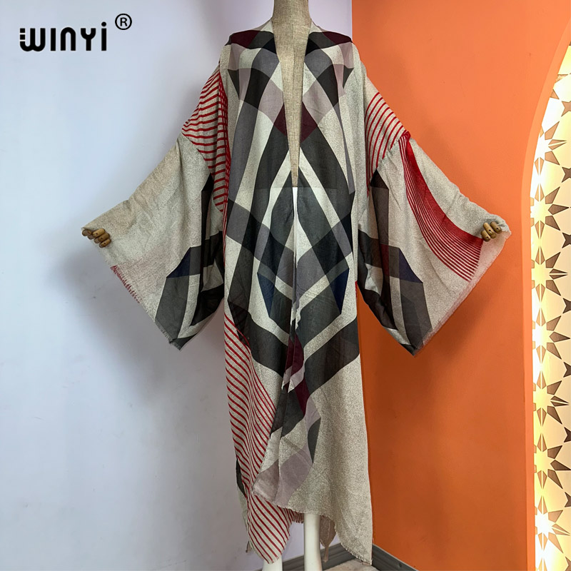 WINYI kimono summer boho print - Boho Summer Beach Maxi Dress review and price